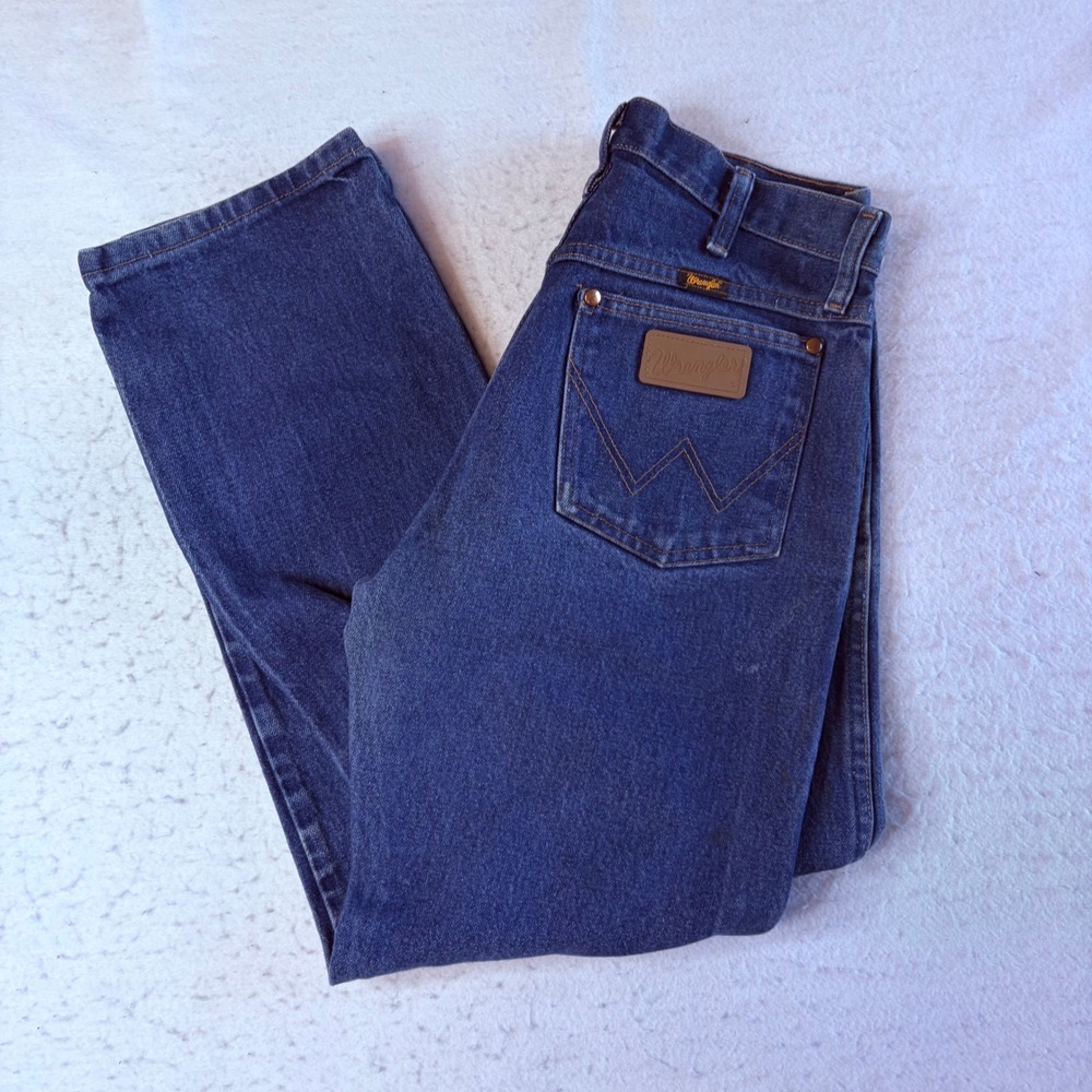 Wrangler 13MWZ Cowboy Cut Jeans Mens 30x30 Blue Denim Straight Leg